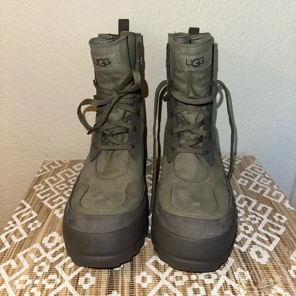 UGG Olive Lace-Up Boots - Picture 1 of 5